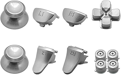Копчиња за метални куршуми со метацифија, палецот капаче L1 R1 L2 R2 DPAD Алуминиум копчиња за PS4 SLIM PRO CONTROLLER JDM-040