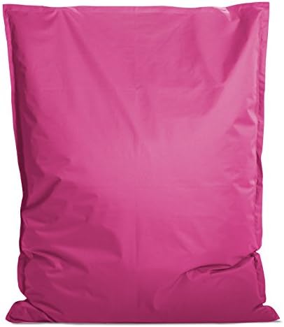 Колекција на bigebag home bigbag Современа преголема преголема полиестер тапациран од пони дизајн грав торба перница, розова/разнобојна