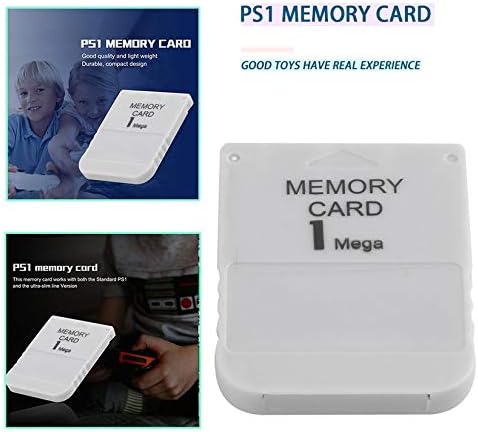 Kiminors Kongqiabona PS1 Мемориска картичка 1 Мега мемориска картичка за PlayStation 1 One PS1 PSX игра корисно практично прифатливо
