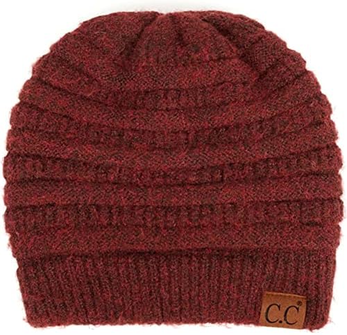 C.C ECO пријателски рециклирана зимска бујна стрип -плетена капа капа