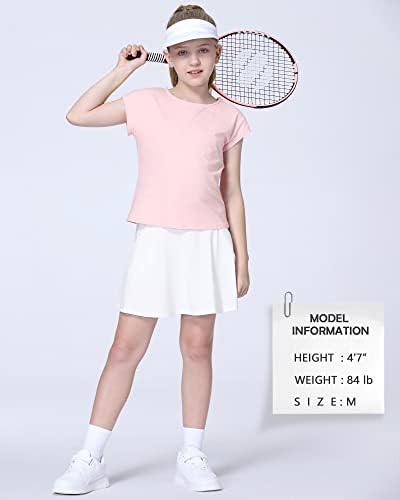 Тениски фустан од тенис Стел девојки комбо со тениско здолниште и резервоар без ракави на врвот на резервоарот без ракави