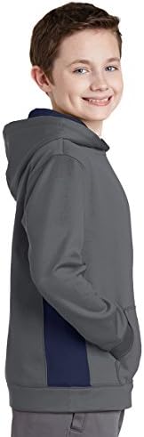 Pullover Colorblock Colorlock Colorlock со спортско момче, црно/темно чад, сива, x-мала