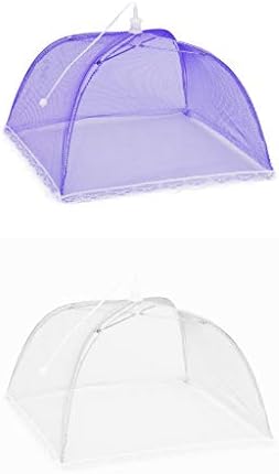 Чаша и организатор -чадор за чадор за шатори за храна, пикник -мрежа 2 купола голема нето кујна ， контејнери за складирање на стакло за јадење