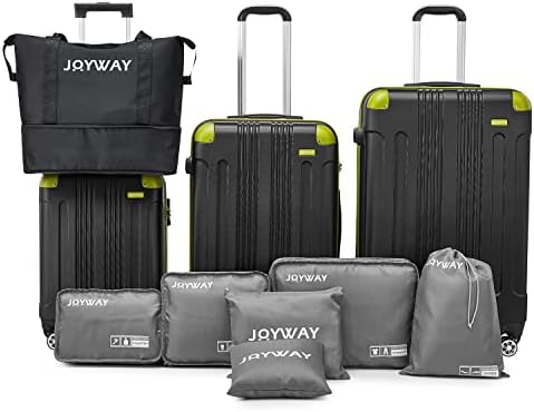 Џојвеј 3 парче багаж во собата тешко со спинер тркала дозвола, 20 24 28 инчен куфер со тса заклучување за жени патување