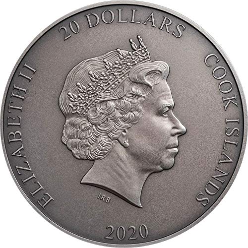 2020 Де Титан Пауеркоин Прометеј 3 Мл Сребрена Монета 20$ Кукови Острови 2020 Антички Финиш
