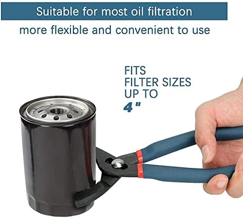 Сет на клучеви за филтрирање на маслото Атнхинг, алатка за отстранување на филтрирање на филтрирање на маслото од 2 парчиња, Универзални клешти за филтрирање на мас