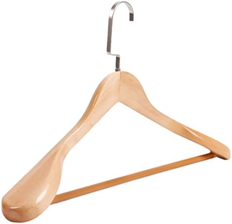 Дрвени закачалки од doitool одговараат на решетката дрвена костум закачалки за дрвени палто за задебелување, задебелен широк закачалка