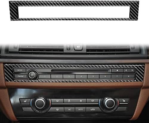 Nuoozy компатибилен со CD рамки за исечоци за внатрешни работи на јаглеродни влакна за BMW 5-серија F10 F18 2011 2011 2011 2011 2013 2014