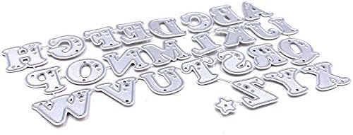ZFParty Alphabet Stars Metal Cutting Dies Motlys for DIY ScrapBooking Декоративно втиснување картички за хартија DIY