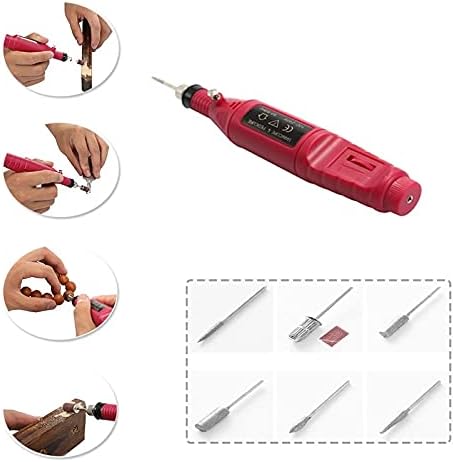 Quul Mini Electric Glinder Driph Tool Tool Graving Pen DIY поставена алатка за напојување со алатка за нокти Полски отстранување