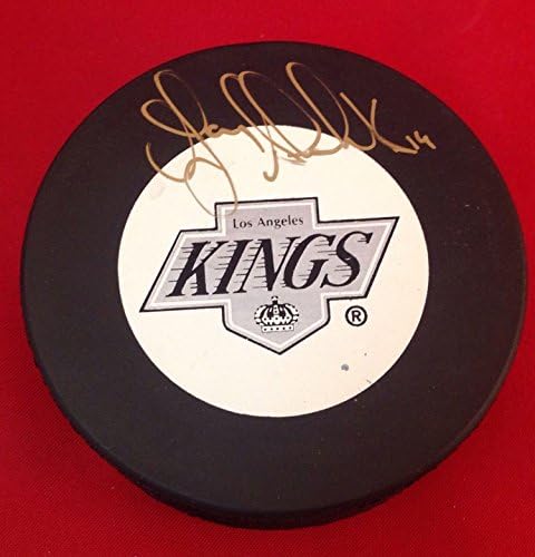 Гери Шучук го потпиша хокејскиот хокеј на Лос Анџелес, пак PSA/DNA CERT V85947 - Автограмиран NHL Pucks