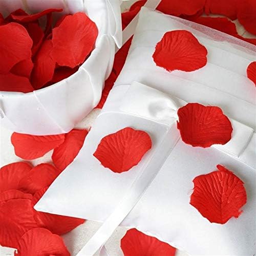 300 парчиња Длабока Црвена Свила Ливчиња Од Роза Свадба Конфети Годишнина Од Мајката Украси За Трпеза Крштевање Цвеќиња Расфрлање