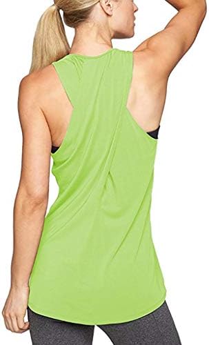 Женски резервоар за вежбање врвови на тркачки кошули со јога без ракави плус големина атлетска јога врвови спортски резервоар за мускули