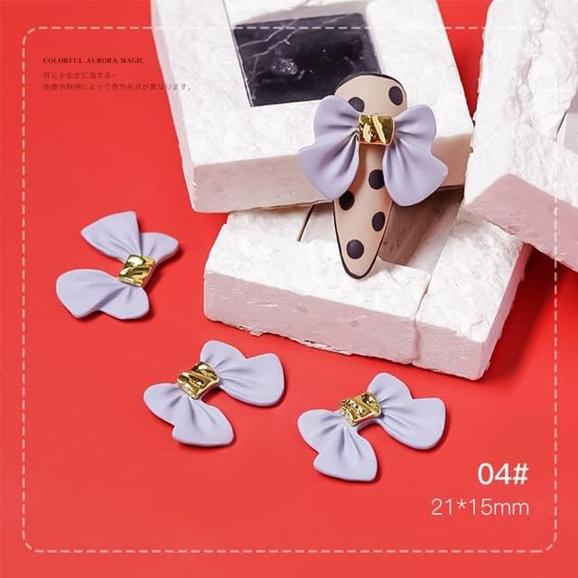 5 парчиња сјајни нокти уметности шарми луксузен накит за нокти 3Д мат лак смола за нокти украси јапонски стил додатоци за маникир - додатоци