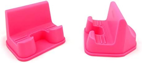 ФОНЕПРОП - Универзален фит мек флексибилен штанд за паметни телефони - силиконски FDA одделение - розова боја во боја
