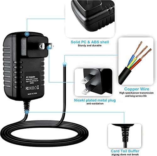 Полнач за адаптер за замена на AC Parthkksi за ZMODO 4CH CCTV Надзор DVR Power Power Cost Coster Адаптер за полнач за полнач на жица KDA4 dasoz4zn