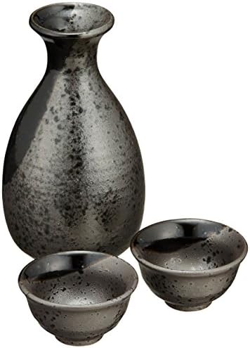 エール ネット Crystal Oribe No. 2 Tokuri & Cup Set од 2 керамички мино -опрема
