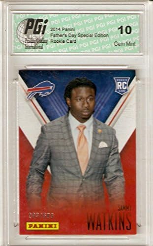 2014 Топс Платинум дебитант картичка Црна рефрактор 119 Sammy Watkins PGI 10