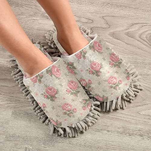 Мекхивер гроздобер цветни папучи за чистење на подови за чистење на влечки за жени за чистење папучи за канцеларија
