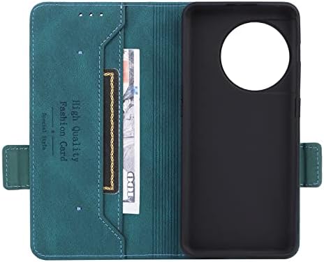 Заштитна футрола компатибилна со куќиштето на паричникот OnePlus 11 5G, PU Folio Folio Folio Case со држачи за картички [ShockProof