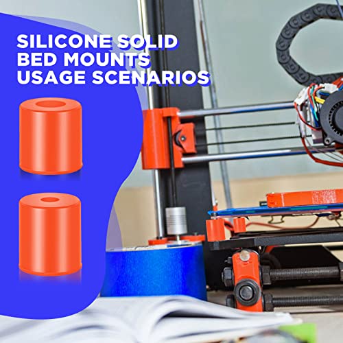 12 парчиња 3Д печатачи со топлински делови на силиконски израмнување на цврста креветка, отпорни на топлина, отпорни на топлина, 3Д