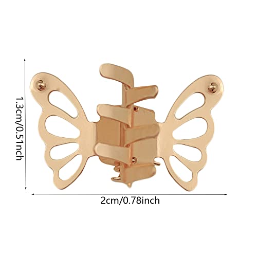 100 Парчиња Мини Клипови За Нокти За Коса Од Пеперутка Мали Метални Штипки За Коса За Жени Девојки