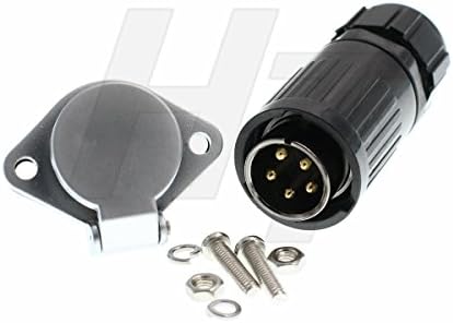 Хангтон HP20 5 пински конектор водоотпорен машки кабелски приклучок за женски панел 500Volts 30a за индустриски електрични автомобилски