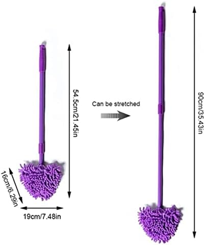 Мултифункционална телескопска МОП, 360 степени ротирачки прилагодлив чистење на триаголник за чистење на триаголник со супер апсорбирачки