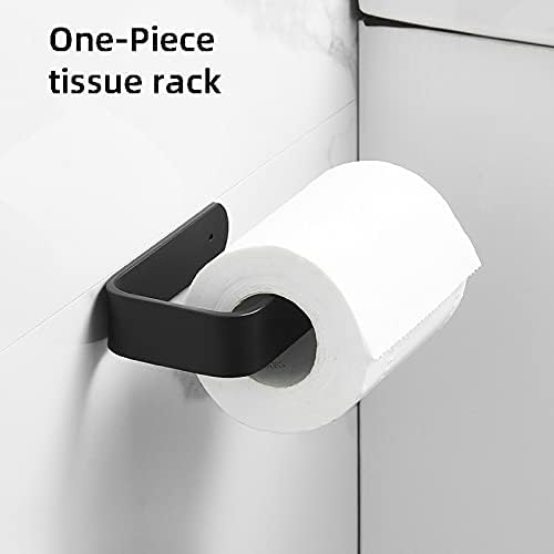 Држач за хартија за тоалети, црна бања, решетката за ткиво за бања, монтиран кујнски држач за хартија за хартија