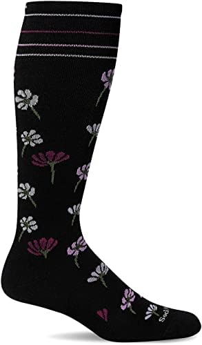 Copенски женски теренско цвеќе умерено дипломиран компресија чорап