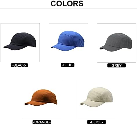 5 панели Кратко капаче за бејзбол капа за жени и мажи солиден единечен слој памук капачиња за прилагодување на тато шапки за сонце