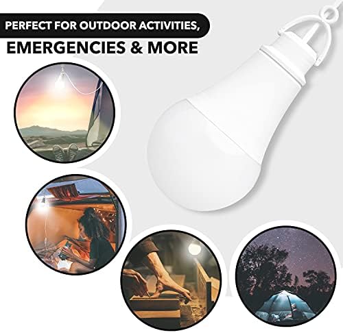 Е -трендови USB LED светло, 3 боја и 10 светла преносна сијалица за кампување со шатори на отворено, гаража, автомобил, камион, риболов брод,