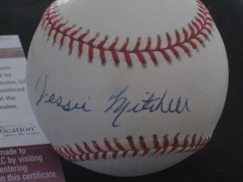 Essеси Мичел Баронс потпиша автограмски автентичен негро лига на бејзбол ЈСА - автограмирани бејзбол
