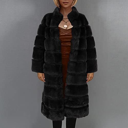 Женски палто Зимски палто јакни со долги ракави обични топли топол кадифни палта женски јакна џебови