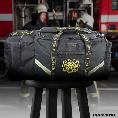 Innovatex 3xl пожарникар за пожарникари, големи џебови за складирање за опрема за од turnив на противпожарна служба, Алатки за пожарникари,