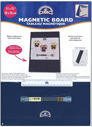 DMC магнетна табла мала, метална, бела, 31,5 x 0,6 x 39,2 см