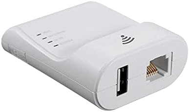Двојно жичен и безжичен сервер за печатење USB за споделување USB печатач преку Wi-Fi или жична мрежа за сите корисници на компјутер