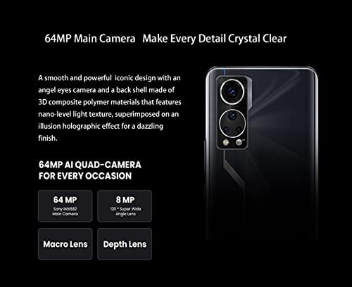 ZTE Axon 30 Smartphone- 5G Отклучен Android Cell Phone Snapdragon 870, 6,92 '' 120Hz AMOLED дисплеј, 64MP AI Quad Camera, под камера