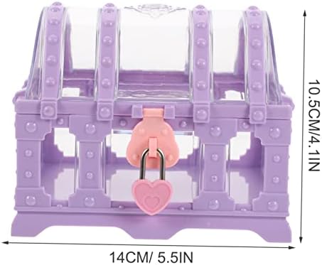 Магиклулу Кутија Богатство Градите Реквизити Пластична Виолетова Сочинуваат Дете