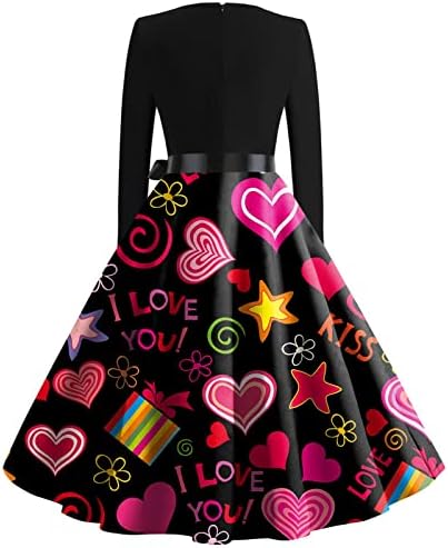 Фустани За Денот на вљубените За Жени Секојдневен Елегантен Коктел Фустан За Одмор Со Долги Ракави