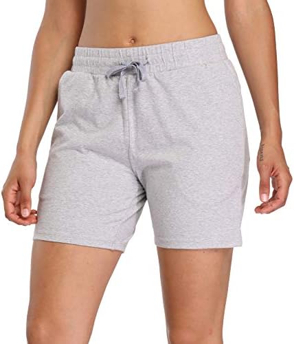 Activeенски 5 Активни шорцеви памучни памучни панталони за патеки за салата за фитнес фитнес активна облека салон шорцеви со џебови