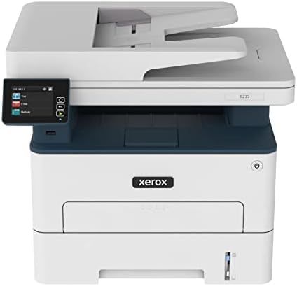 Ксерокс Б235 Мултифункционален Монохроматски Печатач, Печатење/Скенирање/Копирање/Факс, Црно-Бел Ласер, Безжичен, Сите Во Едно