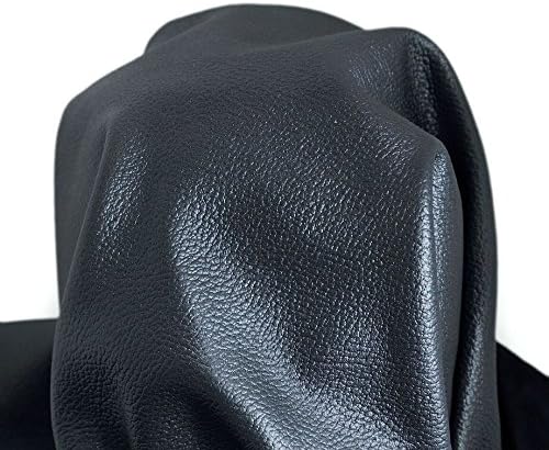Nat Leathers црна бисерна метална металик 10 x10 врежано камче од 3 мл Полу цврста тапацир занаетчија, кукавици со оригинална кожа
