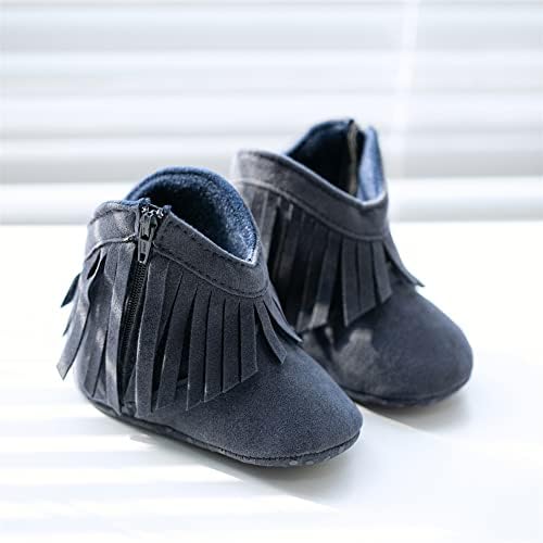 Мекиор бебе девојчиња каубојски чизми од страна на чевли за меко дно, меко дно, чевли