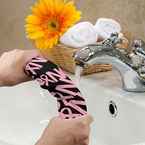 Пинк за рак на дојка за рак на дојка Премиум крпи за миење на миење садови за хотелска бања и бања