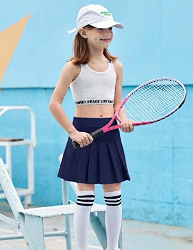 Тениски Здолништа На Аршинер Девојка Со Шорцеви Атлетско Плисирано Здолниште Изведба На Тренингот Скортови Со Џебови за Деца 4-13Ј