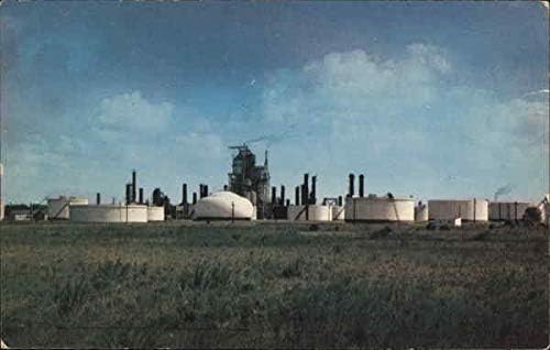 Рафинерија За нафта Во Западните Нафтени Бунари Оригинална Гроздобер Разгледница