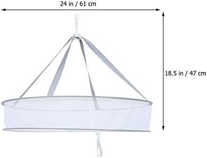 Кабилок Пешкир За Сушење Решетката Преклопен Џемпер Фен Перење Решетката: Склопувачки Мрежа Облека Сушење Кошница Тркалезна