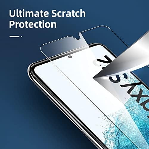 НОВ [3 Пакет] Дизајниран За Samsung Galaxy S22, Заштитник На Екранот Калено Стакло, Против Гребење, Без Меурчиња, Ултра Отпорен