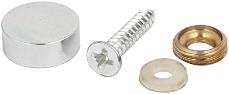 AEXIT 14mm Dia Nails, завртки и сврзувачки елементи за рекламирање на главата Огледало за завртки за завртки нокти Сребрена